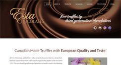 Desktop Screenshot of estachocolates.com