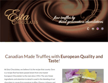 Tablet Screenshot of estachocolates.com